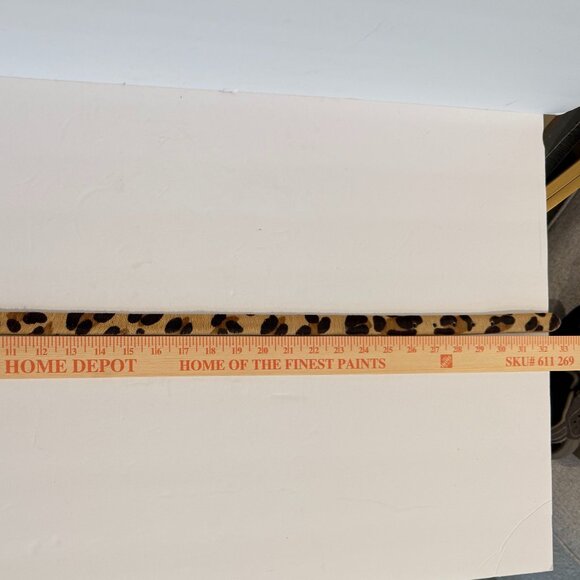 Vintage De Renaudin Leopard Print Natural Horn Belt - Picture 3 of 4